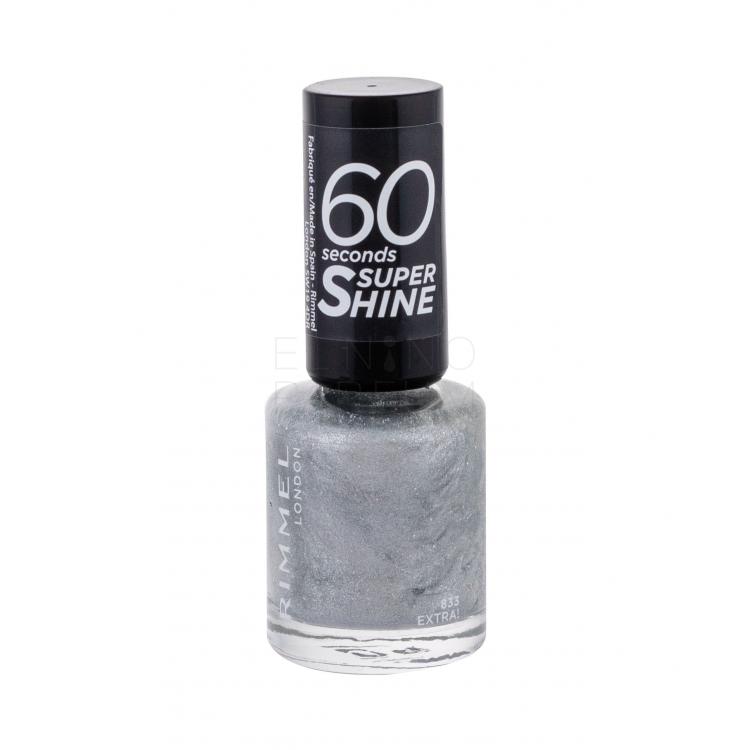 Rimmel London 60 Seconds Super Shine Lakier do paznokci dla kobiet 8 ml Odcień 833 Extra!