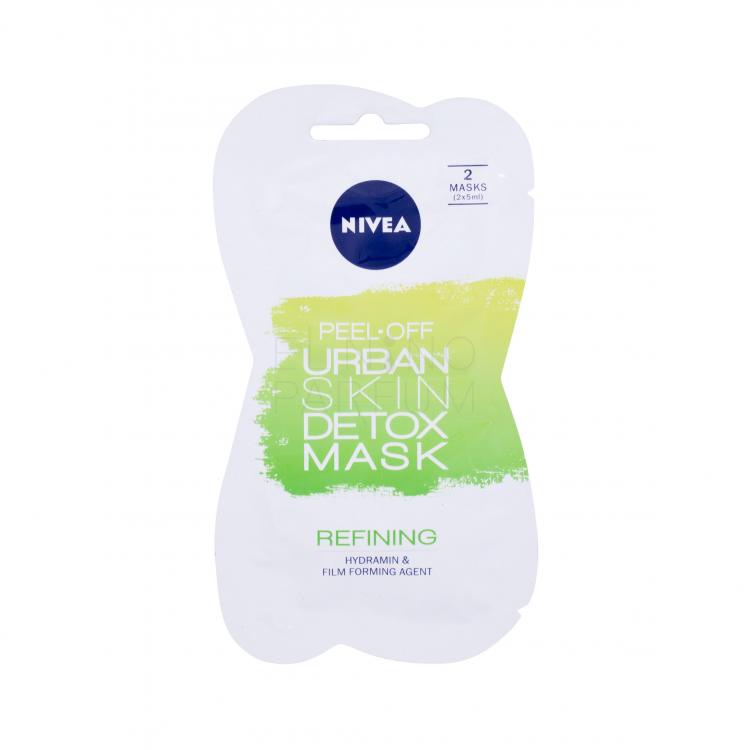 Nivea Urban Skin Detox Peel-Off Mask Maseczka do twarzy dla kobiet 10 ml