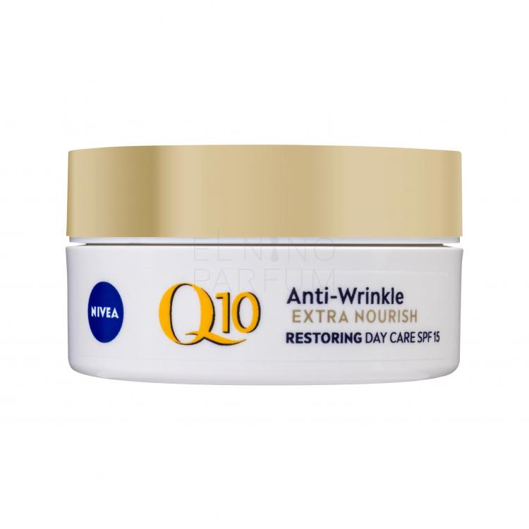 Nivea Q10 Power Anti-Wrinkle Extra Nourish SPF15 Krem do twarzy na dzień dla kobiet 50 ml