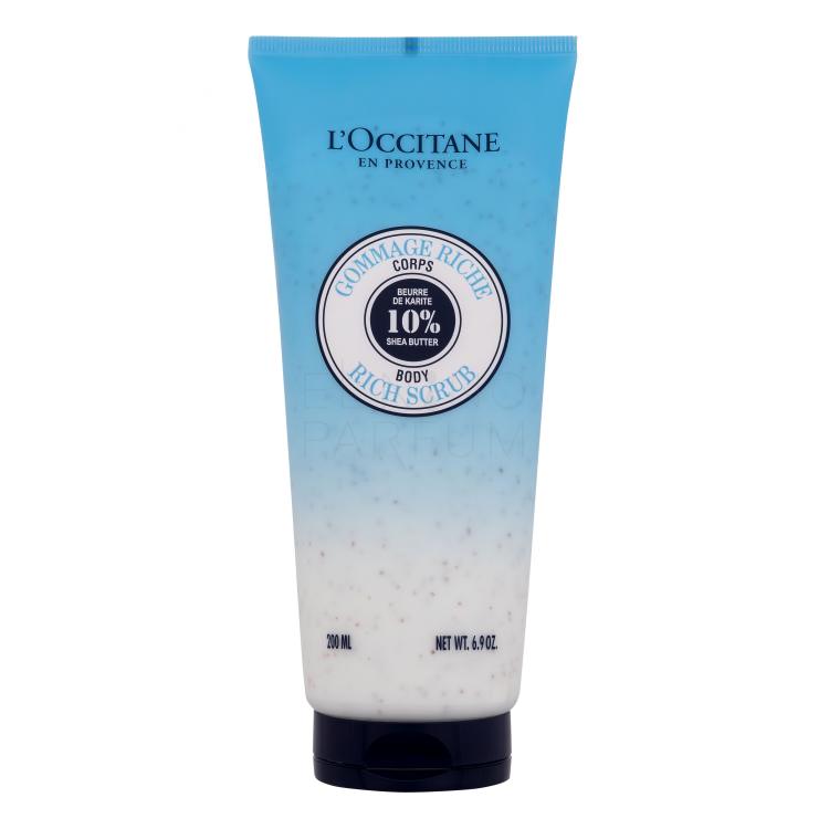L&#039;Occitane Shea Butter Rich Scrub Peeling do ciała dla kobiet 200 ml