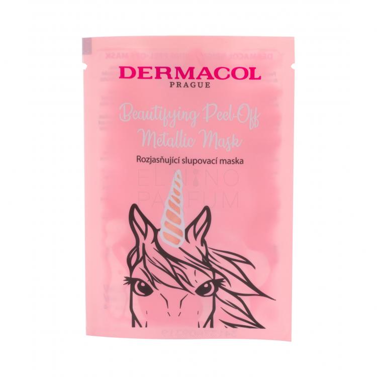 Dermacol Beautifying Peel-off Metallic Mask Brightening Maseczka do twarzy dla kobiet 15 ml