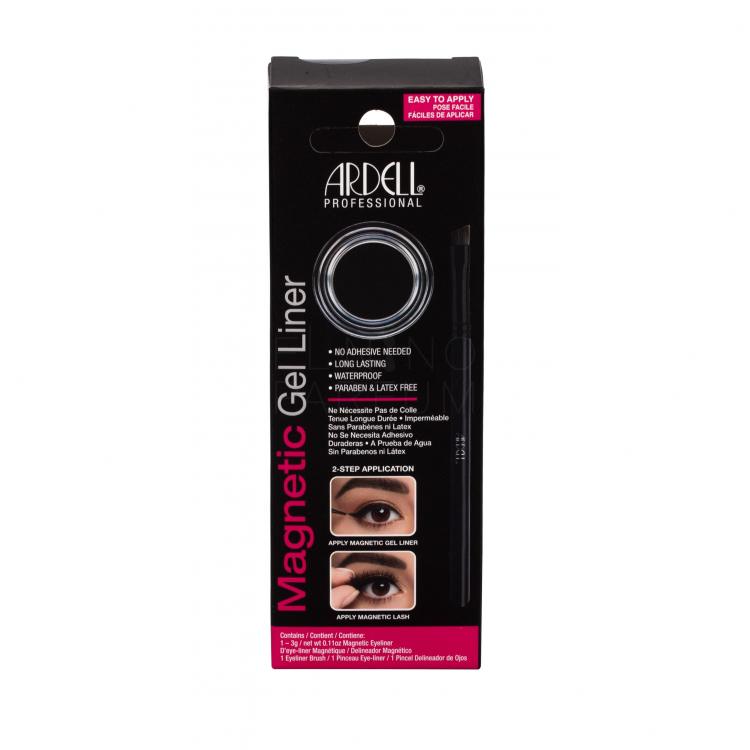 Ardell Magnetic Gel Liner Eyeliner dla kobiet Odcień Black Zestaw