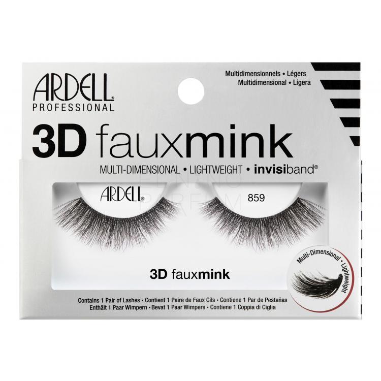 Ardell 3D Faux Mink 859 Sztuczne rzęsy dla kobiet 1 szt Odcień Black