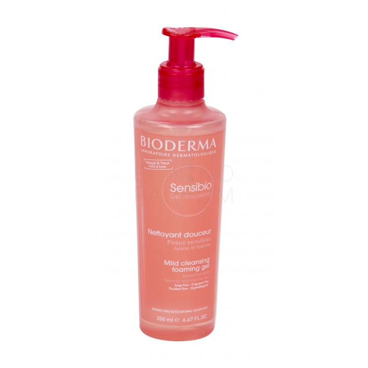 BIODERMA Sensibio Cleansing Foaming Gel Żel oczyszczający dla kobiet 200 ml