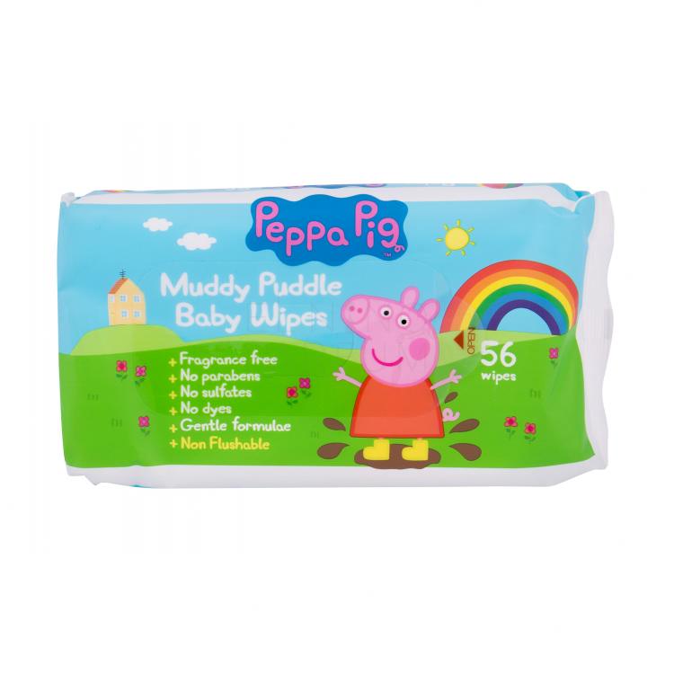 Peppa Pig Peppa Baby Wipes Chusteczki oczyszczające dla dzieci 56 szt