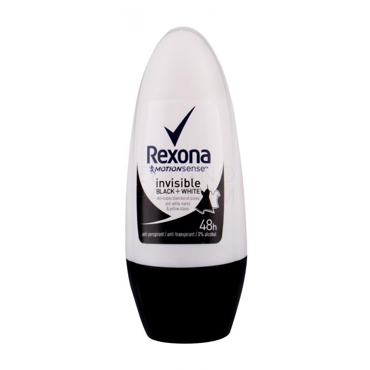 Rexona MotionSense Invisible Black + White Antyperspirant dla kobiet 50 ml