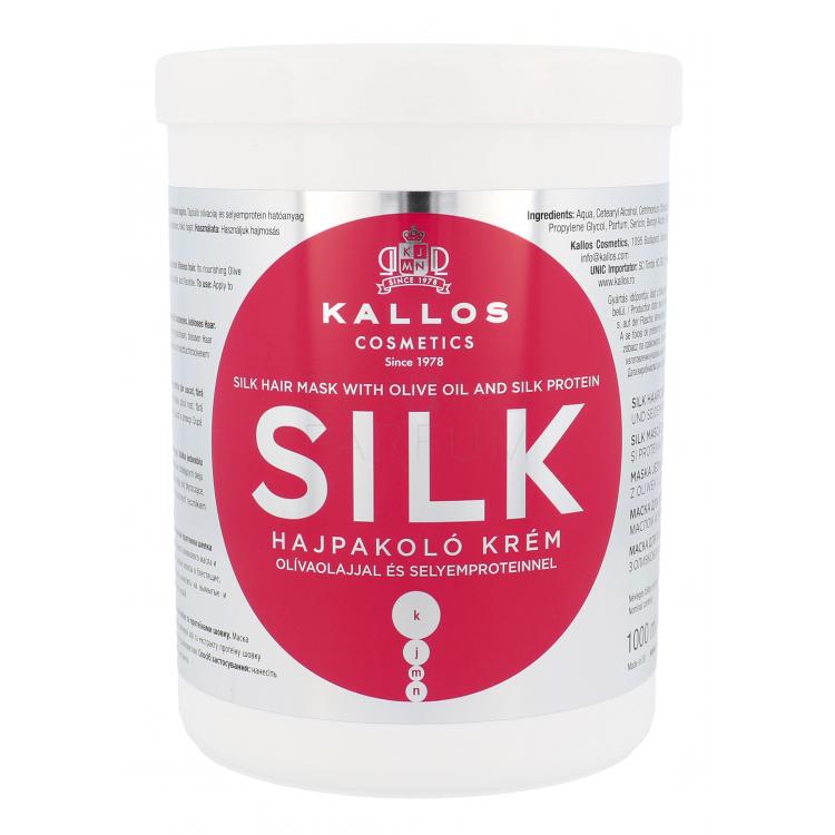 Kallos Cosmetics Silk Maska do włosów dla kobiet 1000 ml