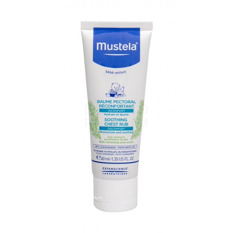 Mustela Bébé Soothing Chest Rub Balsam do ciała dla dzieci 40 ml