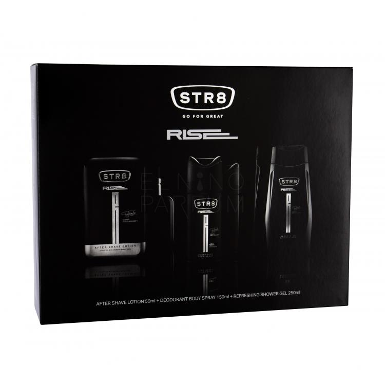 STR8 Rise Zestaw Woda po goleniu  ml + Dezodorant  ml + Żel pod prysznic  ml