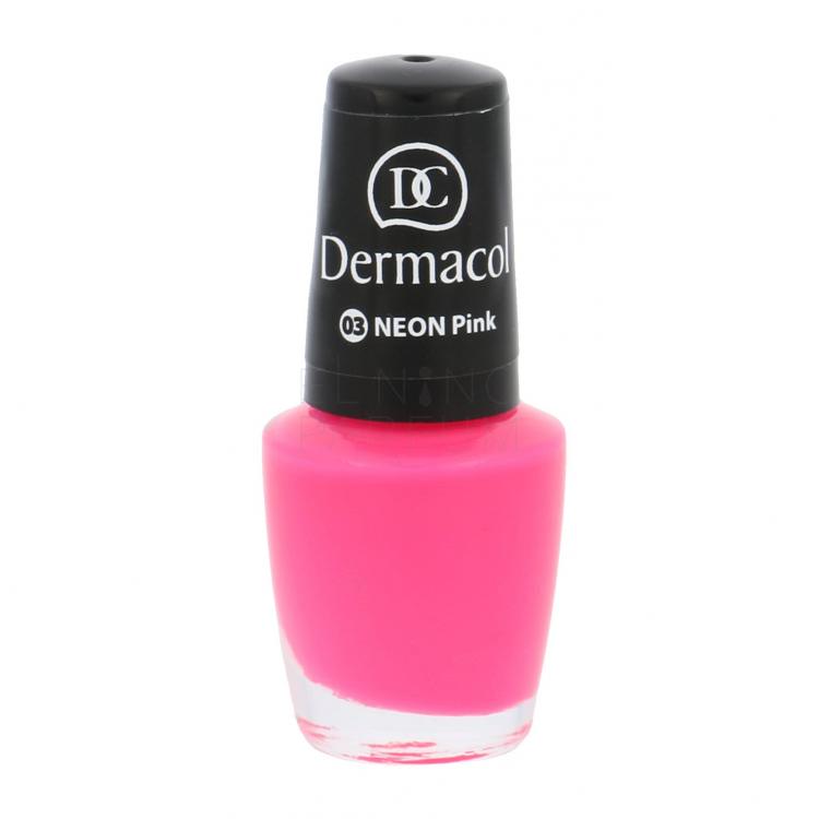 Dermacol Neon Lakier do paznokci dla kobiet 5 ml Odcień 03 Pink
