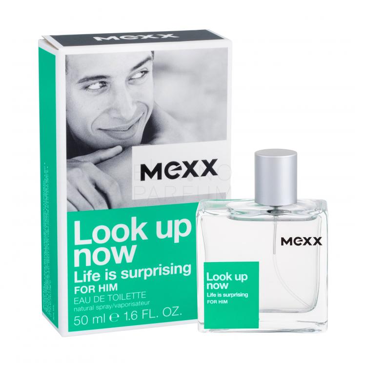 Mexx Look up Now Life Is Surprising For Him Woda toaletowa dla mężczyzn 50 ml Uszkodzone pudełko