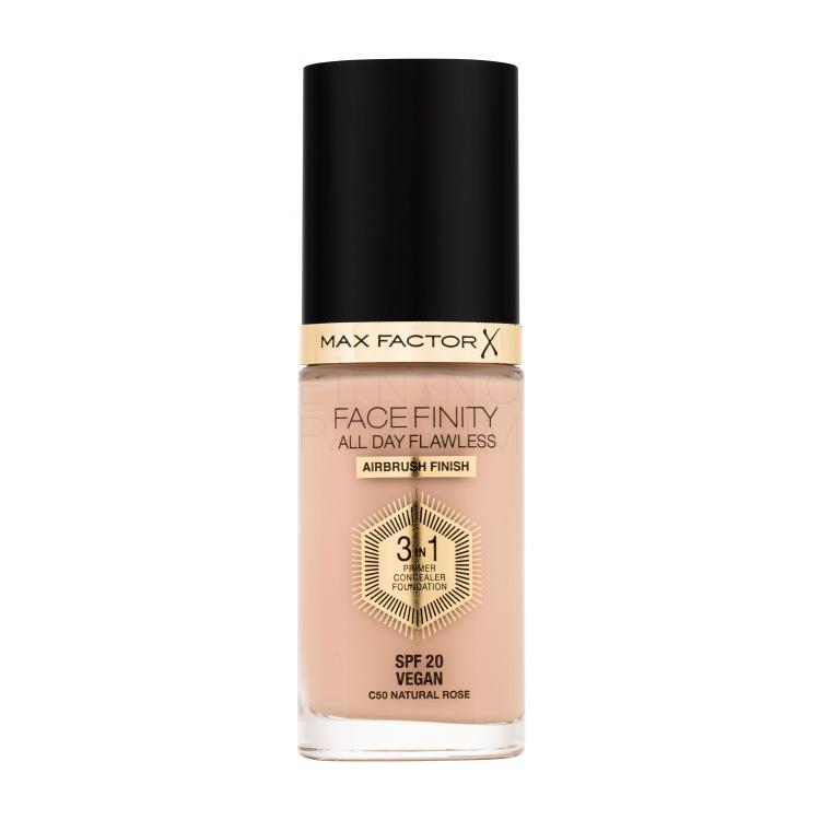 Max Factor Facefinity All Day Flawless SPF20 Podkład dla kobiet 30 ml Odcień C50 Natural Rose