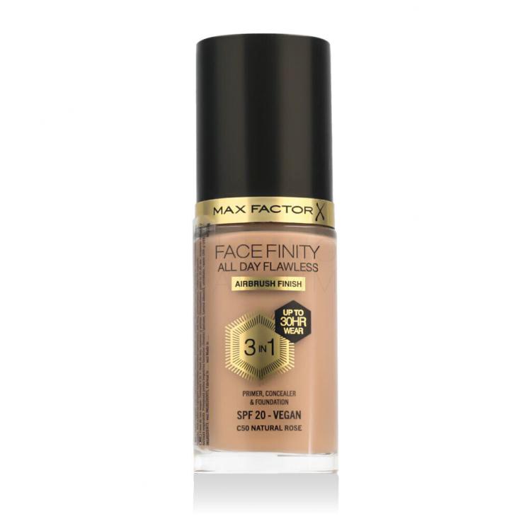 Max Factor Facefinity All Day Flawless SPF20 Podkład dla kobiet 30 ml Odcień C50 Natural Rose
