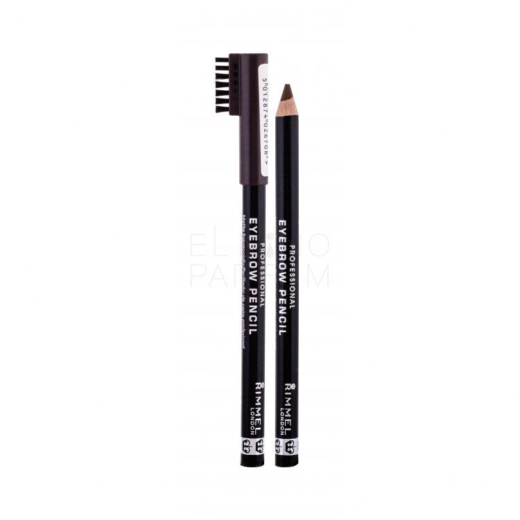 Rimmel London Professional Eyebrow Pencil Kredka do brwi dla kobiet 1,4 g Odcień 001 Dark Brown
