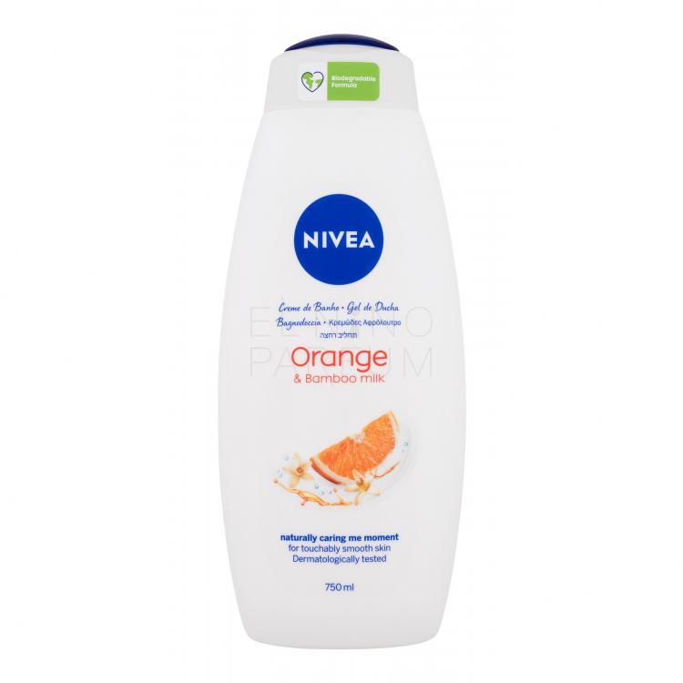 Nivea Orange &amp; Bamboo Milk Żel pod prysznic dla kobiet 750 ml