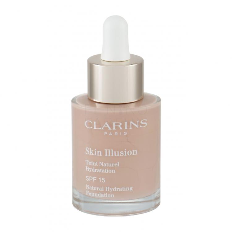 Clarins Skin Illusion Natural Hydrating SPF15 Podkład dla kobiet 30 ml Odcień 109 Wheat