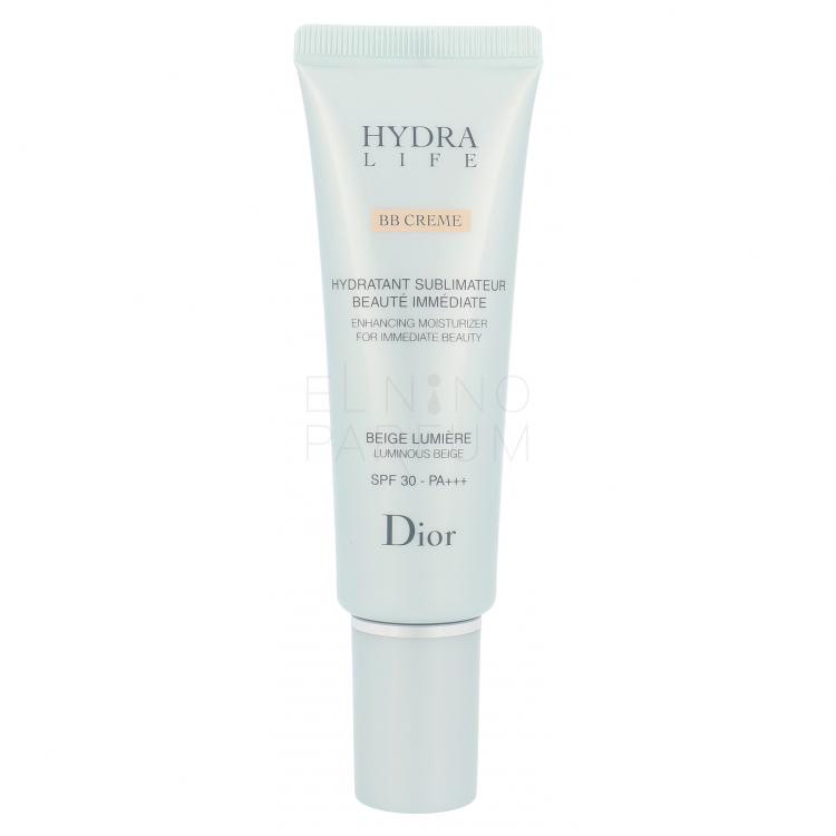 Christian Dior Hydra Life Enhancing Moisturizer SPF30 Krem BB dla kobiet 50 ml Odcień 01 Luminous Beige