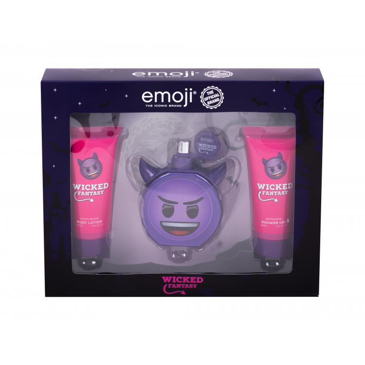 Emoji Wicked Fantasy Zestaw EDP 50 ml + żel pod prysznic 60 ml + mleczko do ciała 60 ml
