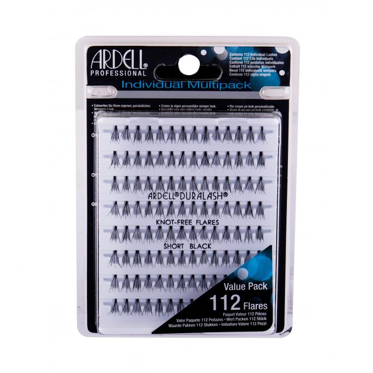 Ardell Individuals Duralash Knot-Free Flares Sztuczne rzęsy dla kobiet 112 szt Odcień Short Black