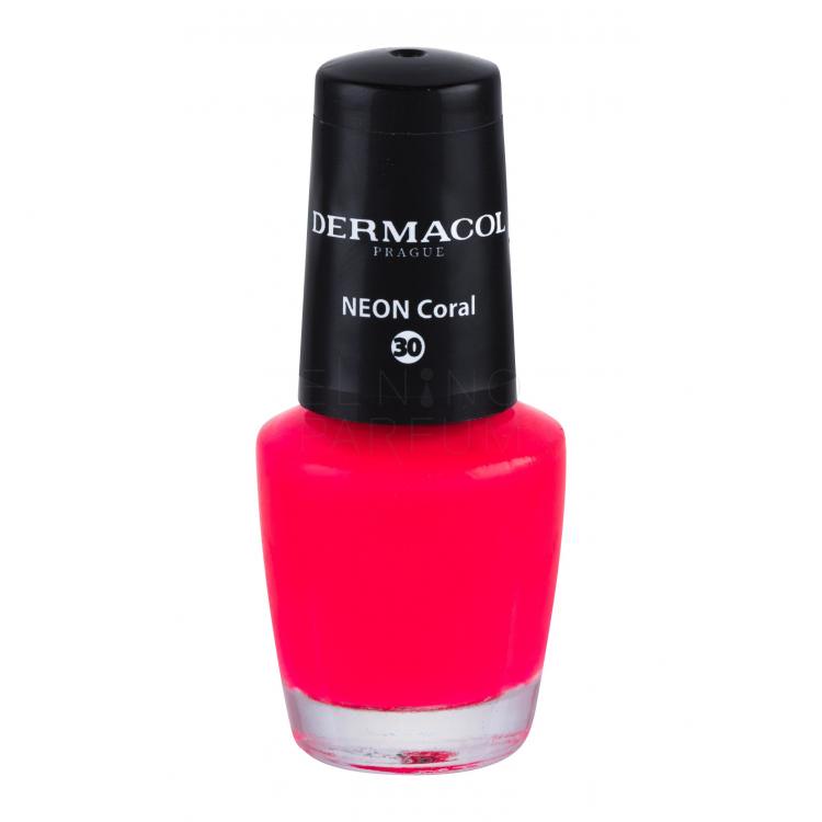 Dermacol Neon Lakier do paznokci dla kobiet 5 ml Odcień 30 Neon Coral