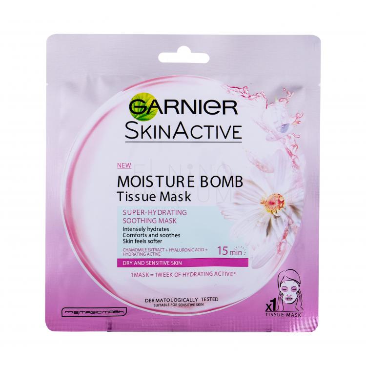 Garnier SkinActive Moisture Bomb Maseczka do twarzy dla kobiet 1 szt