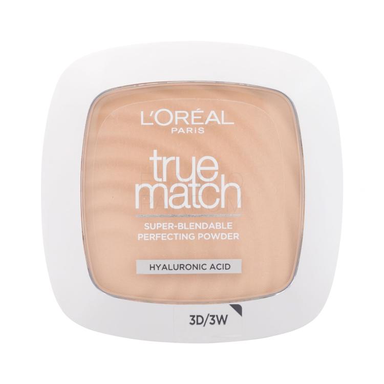 L&#039;Oréal Paris True Match Puder dla kobiet 9 g Odcień 3.D/3.W Dore Warm