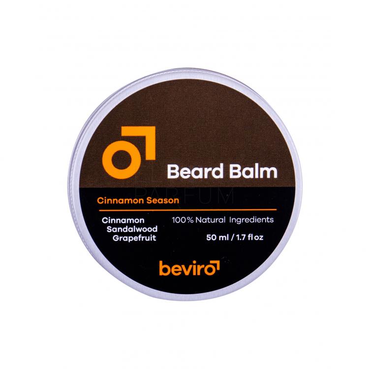 Be-Viro Men´s Only Beard Balm Grapefruit, Cinnamon, Sandal Wood Balsam na wąsy dla mężczyzn 50 ml