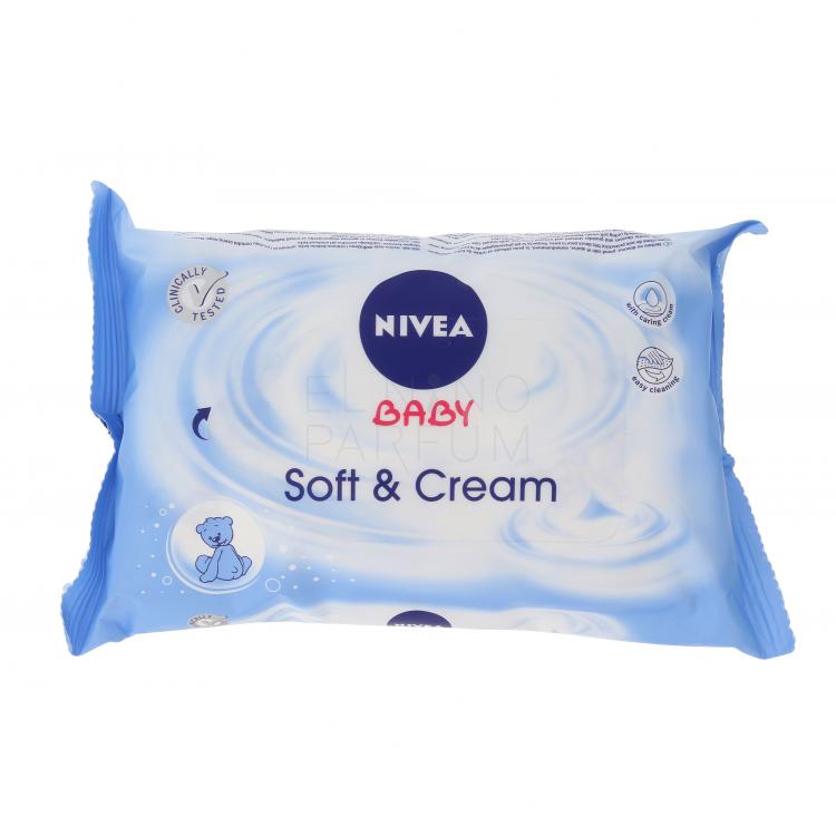 Nivea Baby Soft &amp; Cream Chusteczki oczyszczające dla dzieci 63 szt