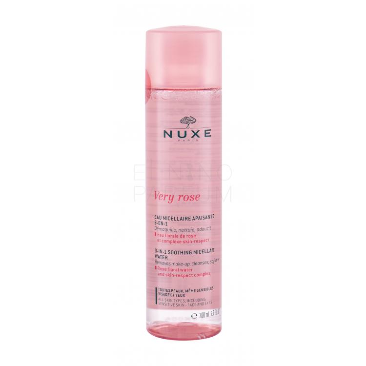 NUXE Very Rose 3-In-1 Soothing Płyn micelarny dla kobiet 200 ml