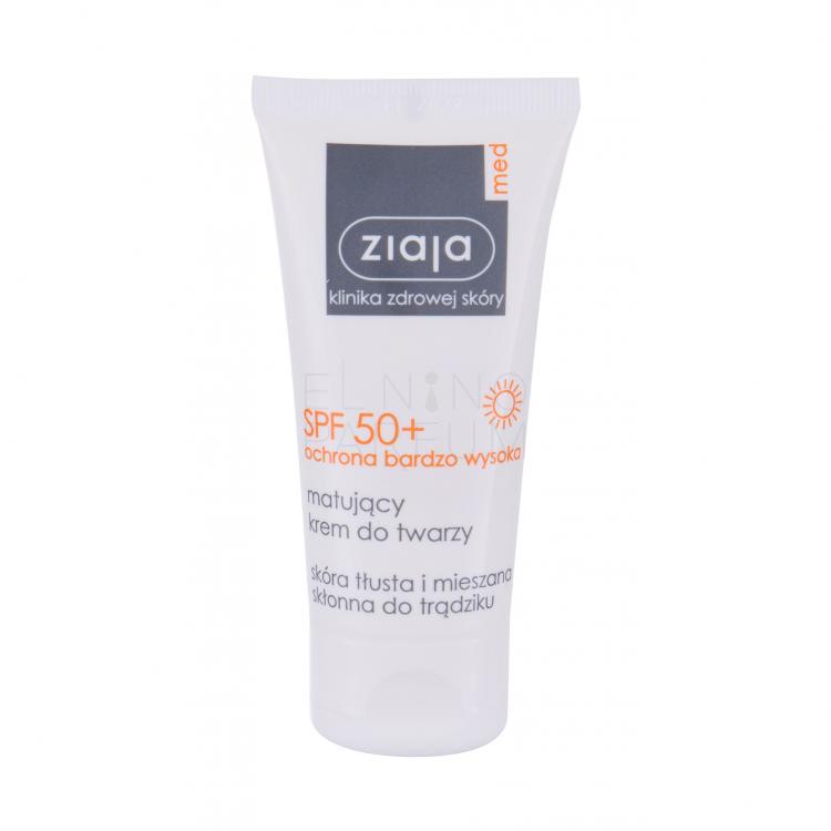 Ziaja Med Protective Matifying SPF50+ Preparat do opalania twarzy dla kobiet 50 ml