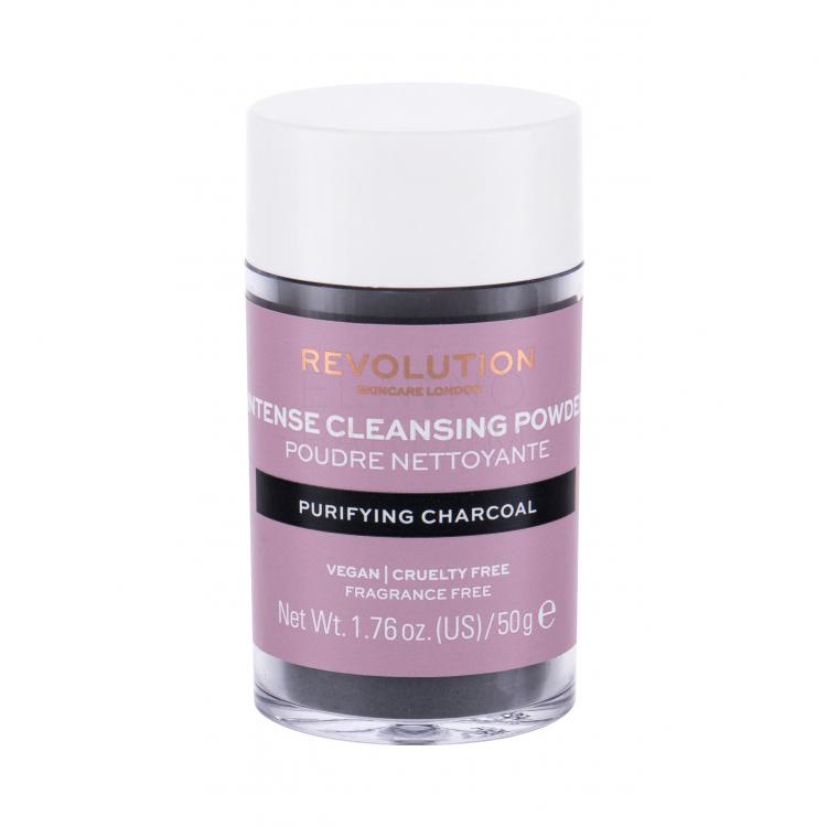 Revolution Skincare Cleansing Powder Purifying Charcoal Pianka oczyszczająca dla kobiet 50 g