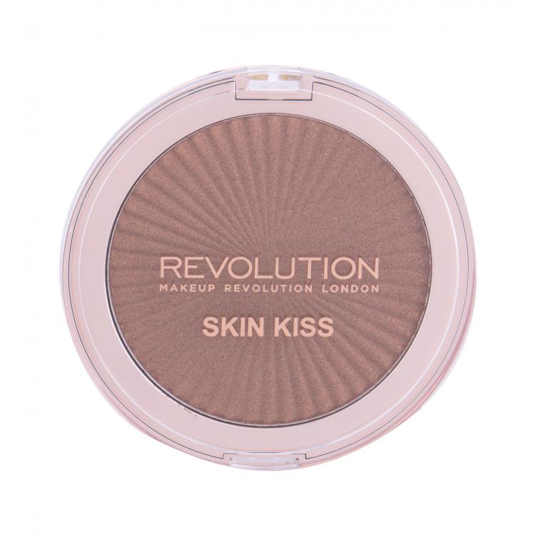 Makeup Revolution London Skin Kiss Rozświetlacz dla kobiet 14 g Odcień Sun Kiss