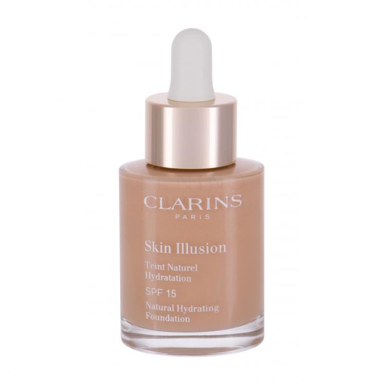 Clarins Skin Illusion Natural Hydrating SPF15 Podkład dla kobiet 30 ml Odcień 106 Vanilla