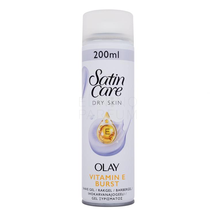 Gillette Satin Care Olay Vitamin E Burst Shave Gel Żel do golenia dla kobiet 200 ml