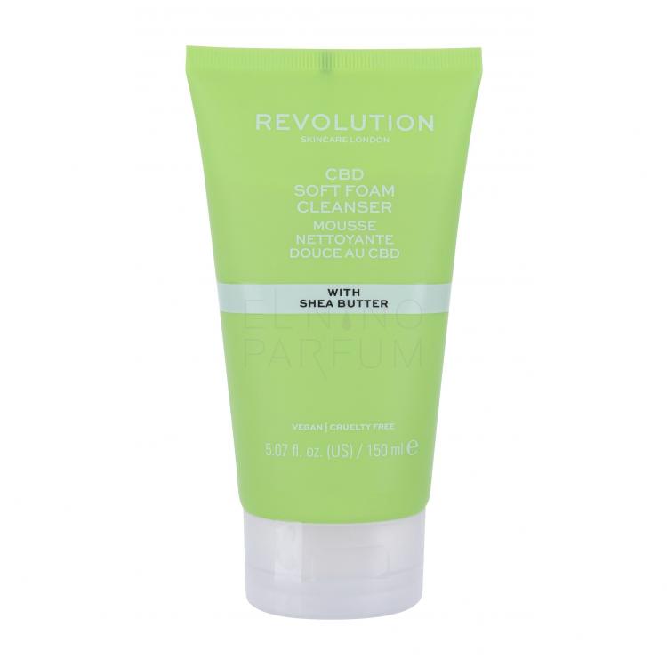 Revolution Skincare CBD Nourishing Soft Foam Shea Butter Pianka oczyszczająca dla kobiet 150 ml