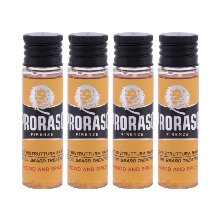 PRORASO Wood &amp; Spice Hot Oil Beard Treatment Olejek do zarostu dla mężczyzn 68 ml