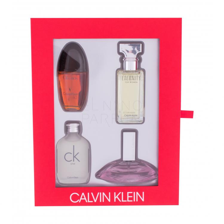Calvin Klein Mix Giftset Zestaw 15ml Edp Eternity + 15ml Edp Obsession + 15ml Edp Euphoria + 15ml Edt One