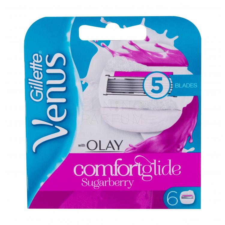 Gillette Venus &amp; Olay Sugarberry Comfortglide Wkład do maszynki dla kobiet 6 szt