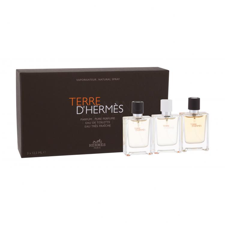 Hermes Terre d´Hermès Zestaw Perfumy Terre D´Hermés 12,5 ml + Edt Terre D´Hermés 12,5 ml + Edt Terre D´Hermés Eau Trés Fraiche 12,5 ml