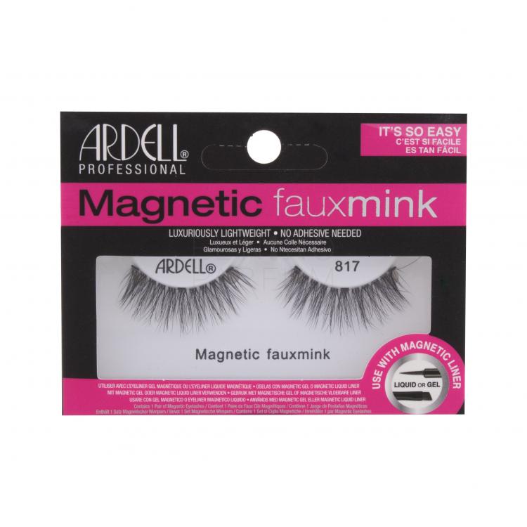 Ardell Magnetic Faux Mink 817 Sztuczne rzęsy dla kobiet 1 szt Odcień Black