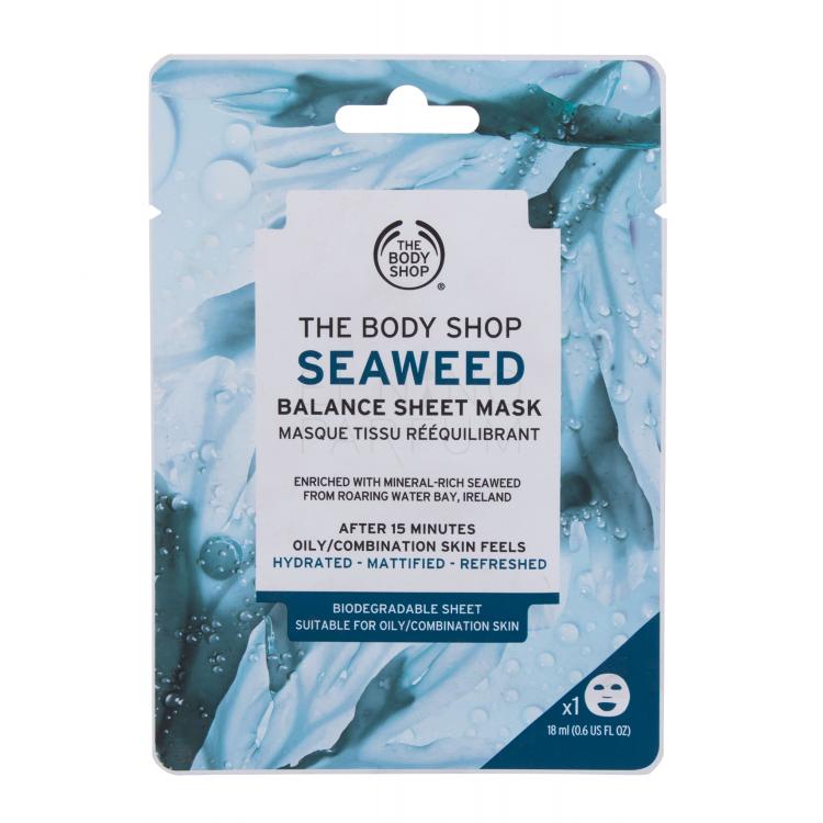 The Body Shop Seaweed Balance Sheet Mask Maseczka do twarzy dla kobiet 18 ml