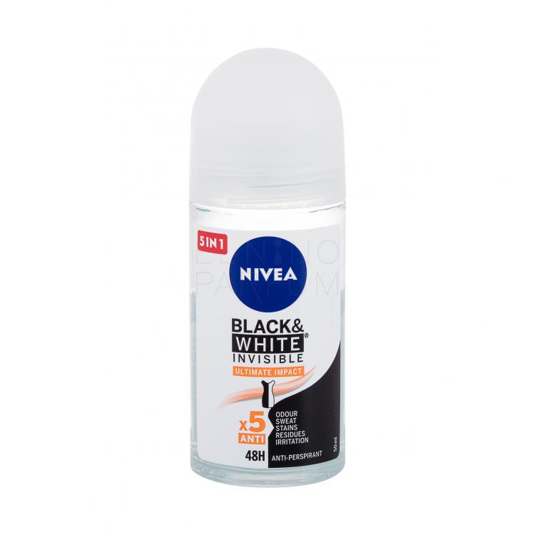 Nivea Black &amp; White Invisible Ultimate Impact 48H Antyperspirant dla kobiet 50 ml