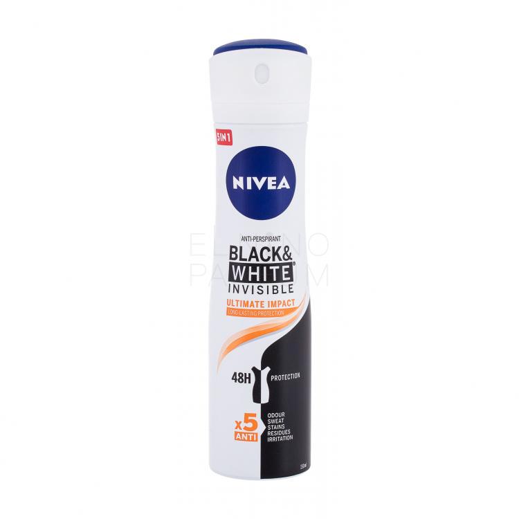Nivea Black &amp; White Invisible Ultimate Impact 48H Antyperspirant dla kobiet 150 ml