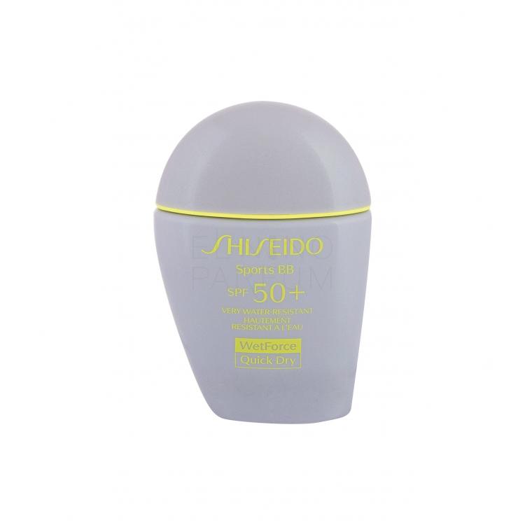 Shiseido Sports BB WetForce SPF50+ Krem BB dla kobiet 30 ml Odcień Medium tester