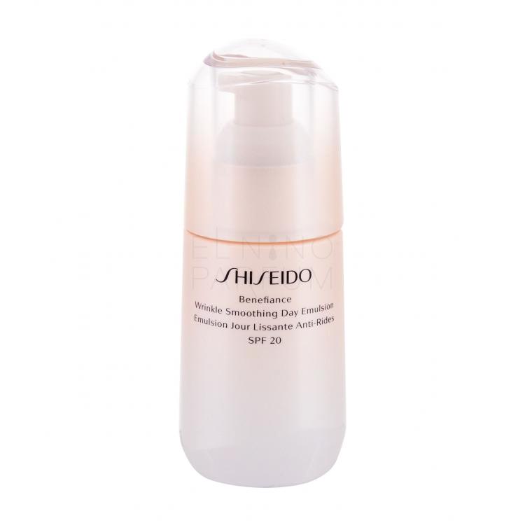 Shiseido Benefiance Wrinkle Smoothing Day Emulsion SPF20 Krem do twarzy na dzień dla kobiet 75 ml tester