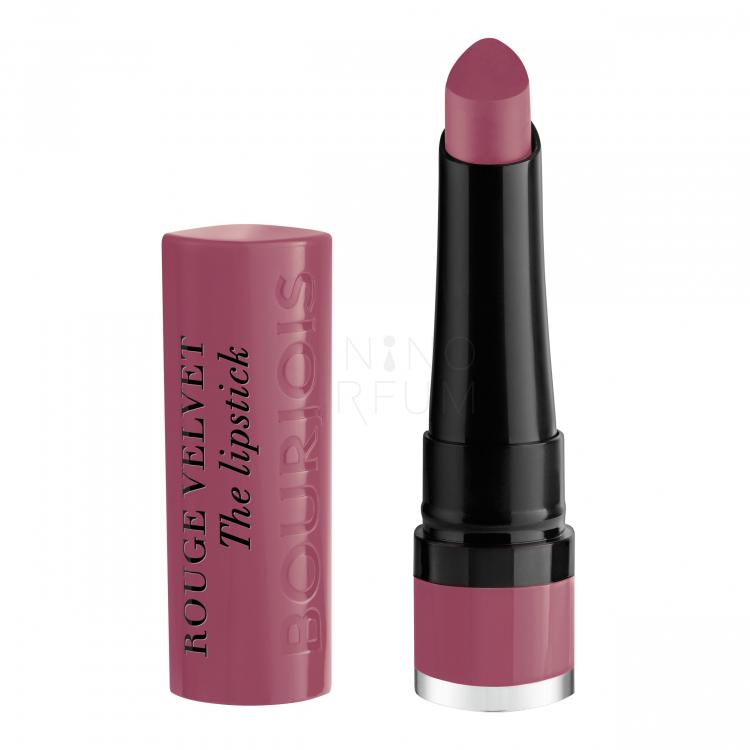 BOURJOIS Paris Rouge Velvet The Lipstick Pomadka dla kobiet 2,4 g Odcień 19 Place Des Roses