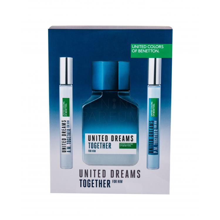 Benetton United Dreams Together Zestaw Edt 100 ml + Edt United Dreams Together A.M. 10 ml + Edt United Dreams Together P.M. 10 ml