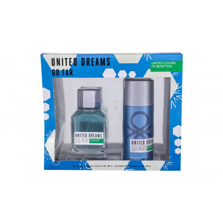 Benetton United Dreams Go Far Zestaw Edt 100 ml + Dezodorant 150 ml