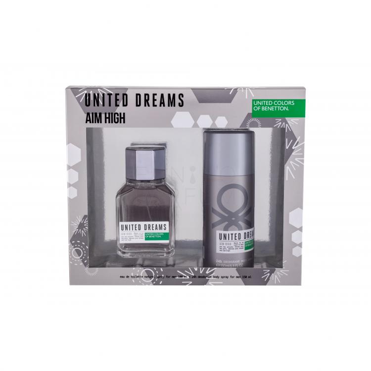 Benetton United Dreams Aim High Zestaw Edt 100 ml + Dezodorant 150 ml