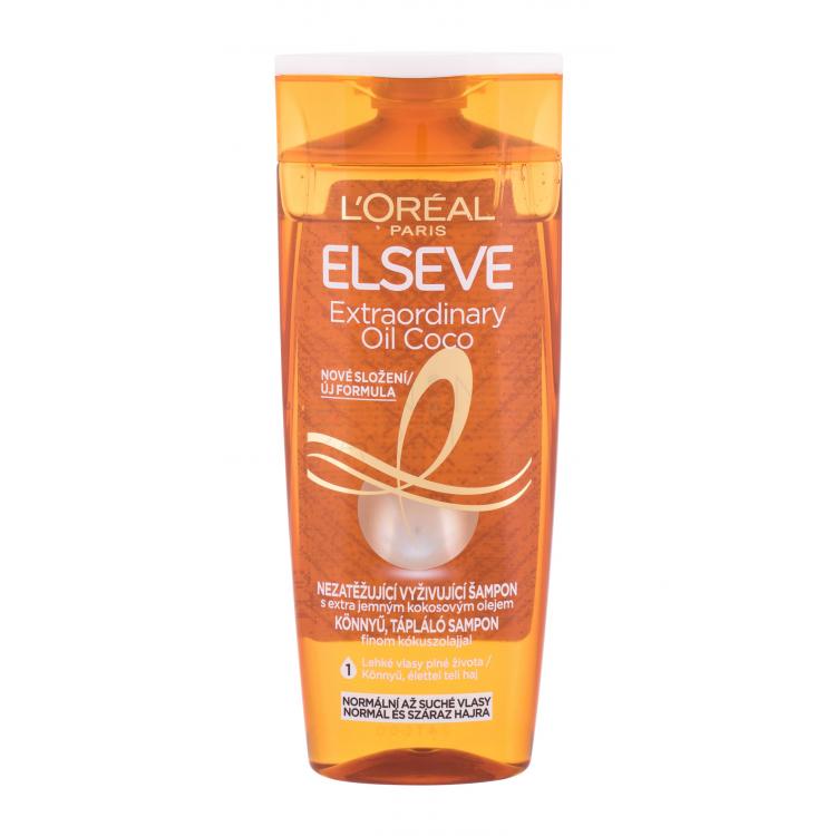 L&#039;Oréal Paris Elseve Extraordinary Oil Coco Weightless Nourishing Shampoo Szampon do włosów dla kobiet 250 ml